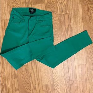 Royal bones green skinny jeans